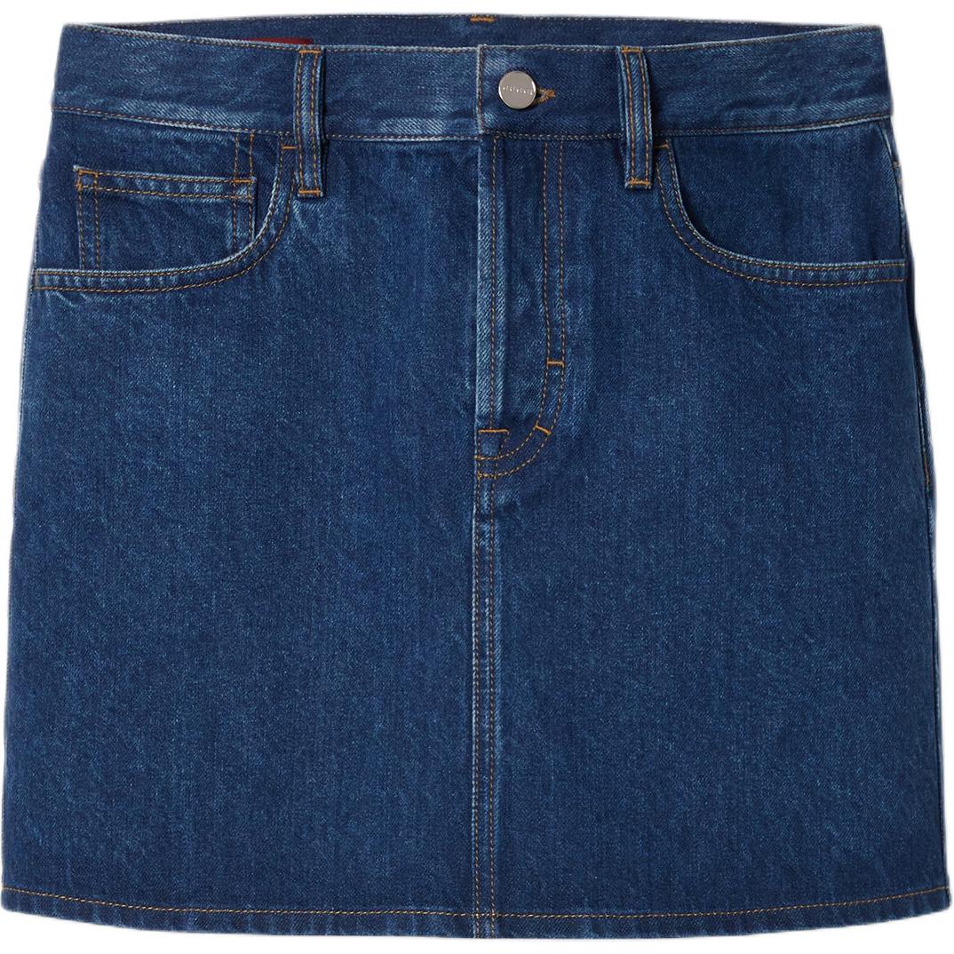 Джинсовая мини-юбка длины миди GUCCI, синий
Джинсовая мини-юбка длины миди GUCCI, синий