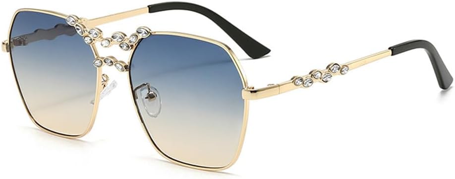 Солнцезащитные очки для женщин 2027 года в металлической оправе с защитой от УФ-излучения, бриллиантовой инкрустацией и двойным лучом для уличной фотосъемки MTZJH, Blue Tea
Солнцезащитные очки для женщин 2027 года в металлической оправе с защитой от УФ-излучения, бриллиантовой инкрустацией и двойным лучом для уличной фотосъемки MTZJH, Blue Tea