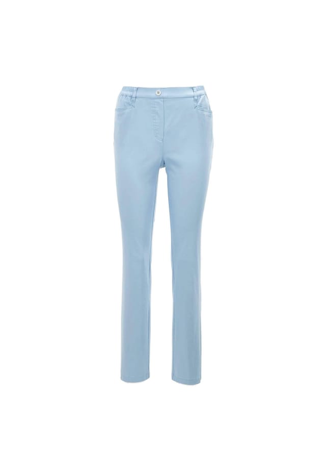 Короткий размер: легкие хлопковые брюки-стринги Martha Goldner, голубой
Короткий размер: легкие хлопковые брюки-стринги Martha Goldner, голубой