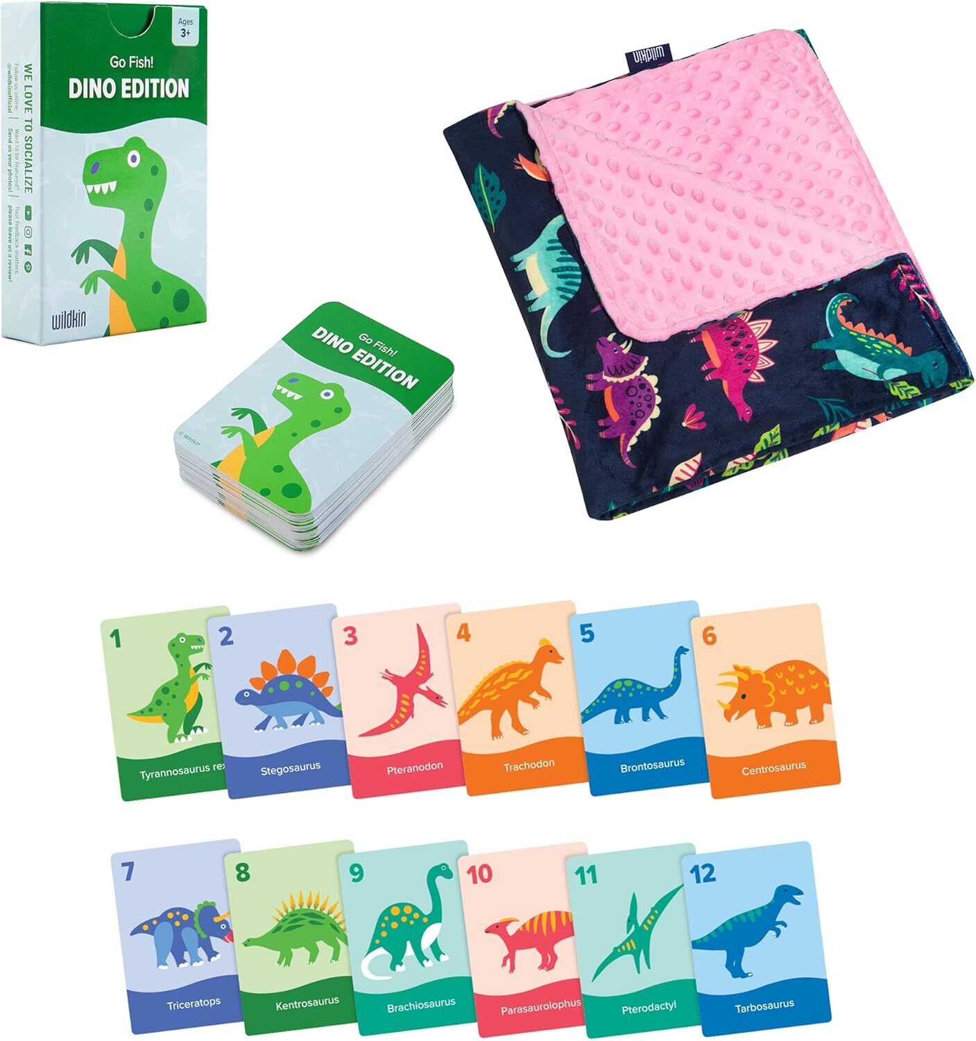 Плюшевое детское одеяло Wildkin и набор карточной игры Go Fish Dino: обнимайтесь и учитесь, открывайте веселые и уютные приключения (динозавры юрского периода)
Плюшевое детское одеяло Wildkin и набор карточной игры Go Fish Dino: обнимайтесь и учитесь, открывайте веселые и уютные приключения (динозавры юрского периода)