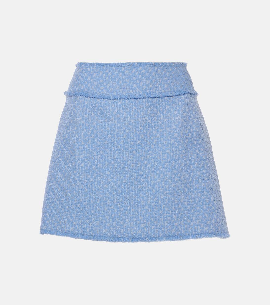 Мини-юбка из твида с добавлением шерсти Dolce&Gabbana, цвет glicine viola chiari 
Мини-юбка из твида с добавлением шерсти Dolce&Gabbana, цвет glicine viola chiari