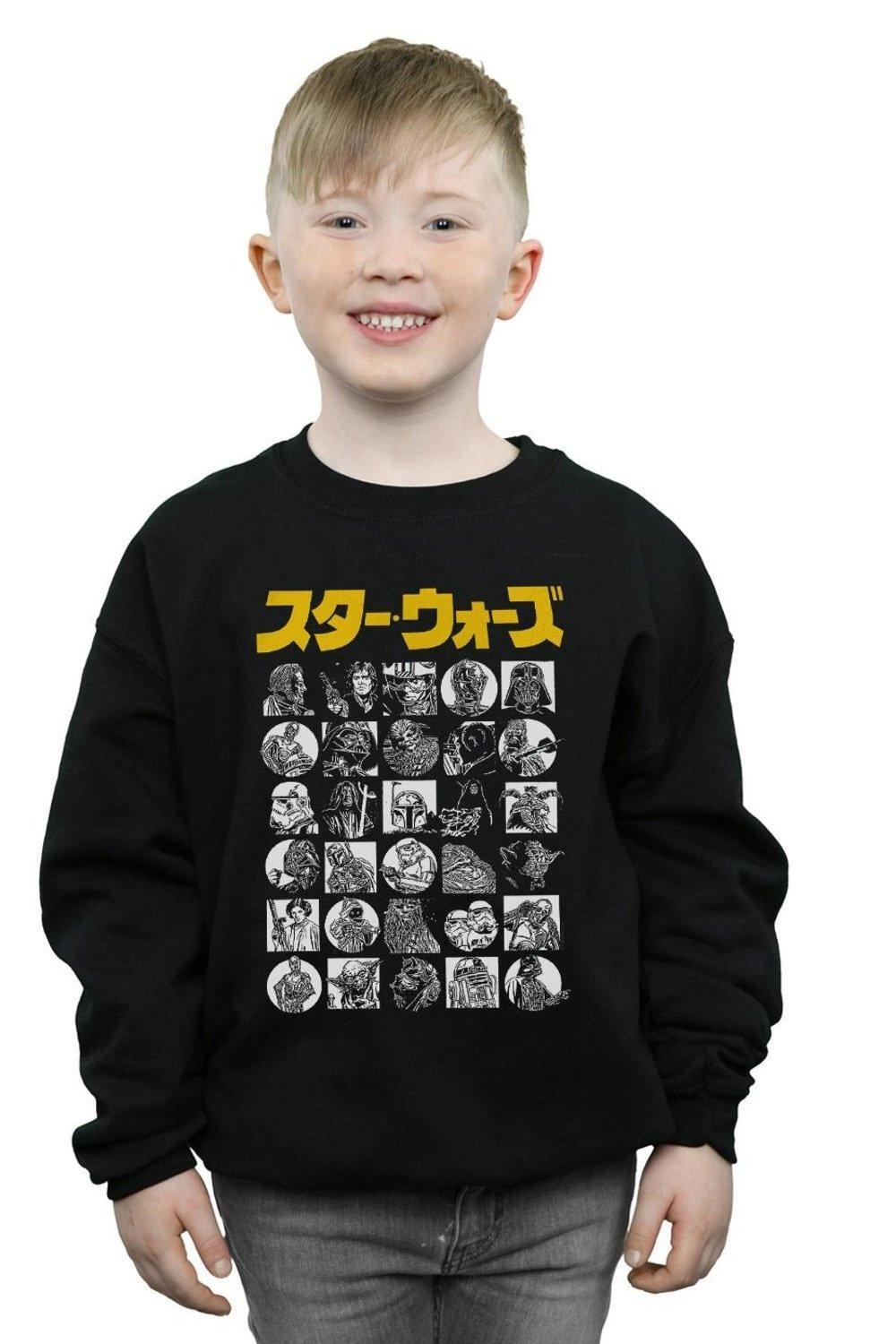 Толстовка с миниатюрами персонажей Star Wars, черный
Толстовка с миниатюрами персонажей Star Wars, черный
