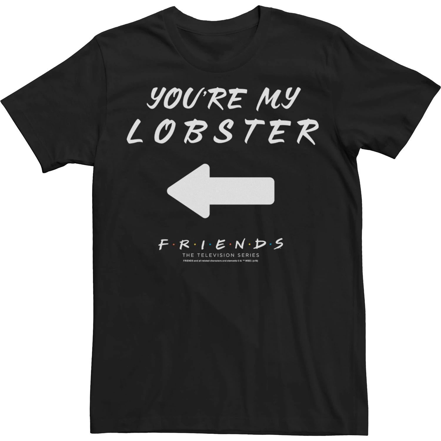 Мужская футболка Friends You're My Lobster с надписью Licensed Character
Мужская футболка Friends You're My Lobster с надписью Licensed Character