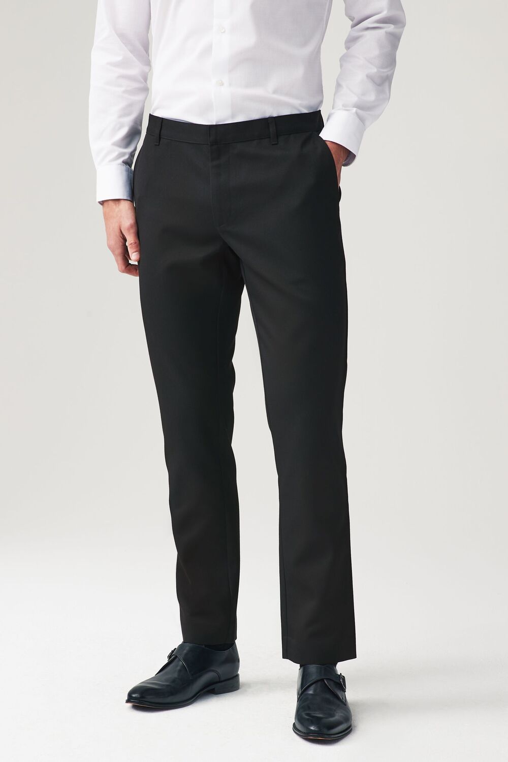 Узкие элегантные брюки с простым передом 2 пары Next, черный
Узкие элегантные брюки с простым передом 2 пары Next, черный