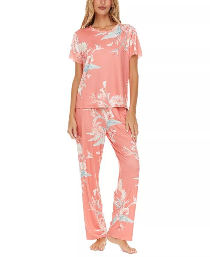 Женские 2 шт. Пижамный комплект Jody с цветочным принтом Flora by Flora Nikrooz, оранжевый
Женские 2 шт. Пижамный комплект Jody с цветочным принтом Flora by Flora Nikrooz, оранжевый