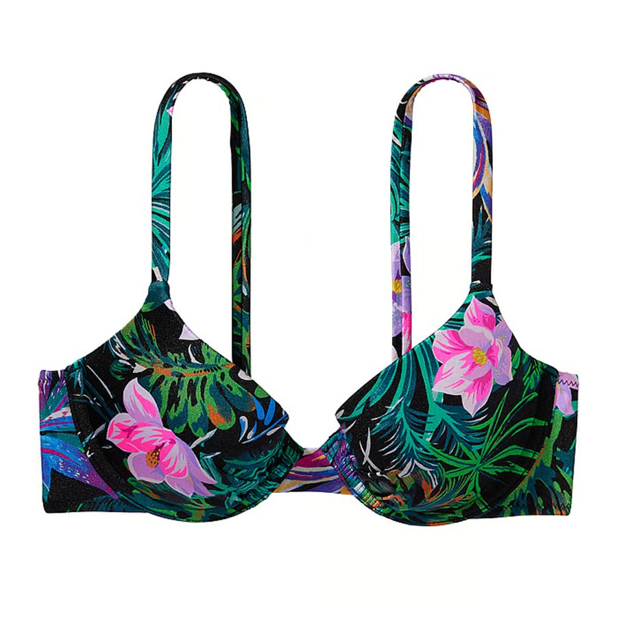 Топ бикини Victoria's Secret Swim Mix & Match Icon Push-Up Smooth, черный тропический
Топ бикини Victoria's Secret Swim Mix & Match Icon Push-Up Smooth, черный тропический