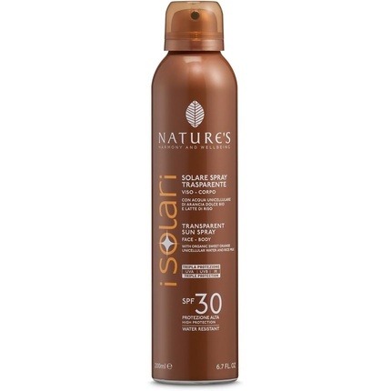 Bios Line Nature's I Solari Прозрачный солнцезащитный спрей для лица и тела SPF30 200 мл
Bios Line Nature's I Solari Прозрачный солнцезащитный спрей для лица и тела SPF30 200 мл