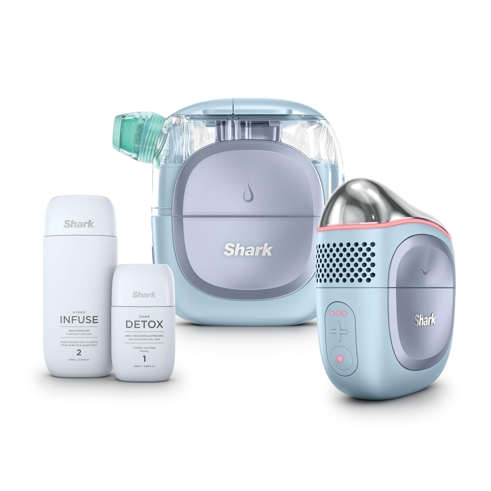 Аппарат для гидропилинга Shark FacialPro Glow with DePuffi Hot & Cold Therapy, голубой
Аппарат для гидропилинга Shark FacialPro Glow with DePuffi Hot & Cold Therapy, голубой