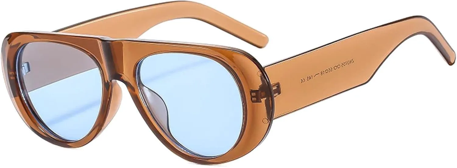 Модные солнцезащитные очки в ретро-стиле с большой оправой, мужские, с защитой от УФ-излучения, овальной формы, женские, в минималистичном стиле TVTBBVV, Brown
Модные солнцезащитные очки в ретро-стиле с большой оправой, мужские, с защитой от УФ-излучения, овальной формы, женские, в минималистичном стиле TVTBBVV, Brown