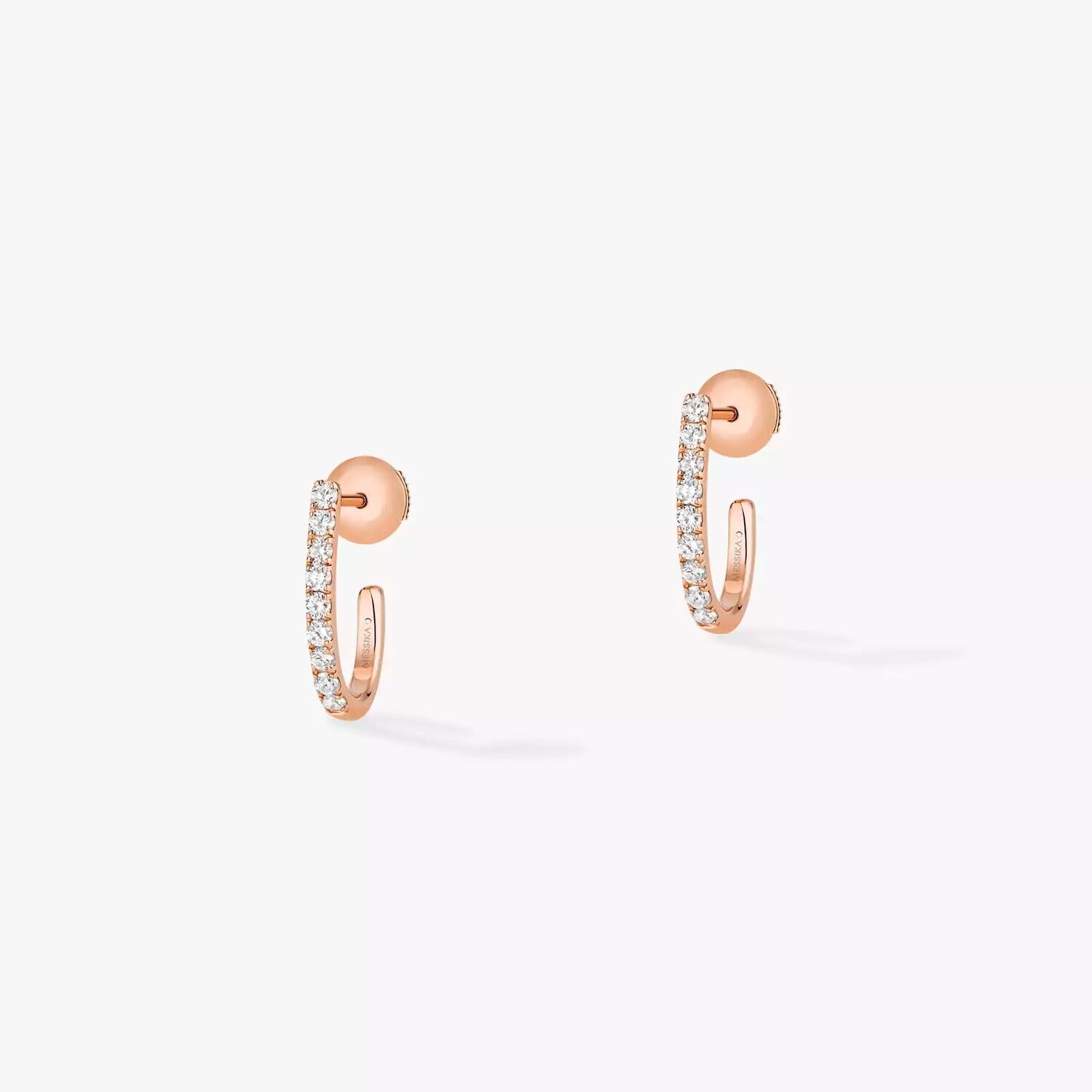 Серьги Messika Gatsby Xs Hoop, розовое золото/бриллианты
Серьги Messika Gatsby Xs Hoop, розовое золото/бриллианты