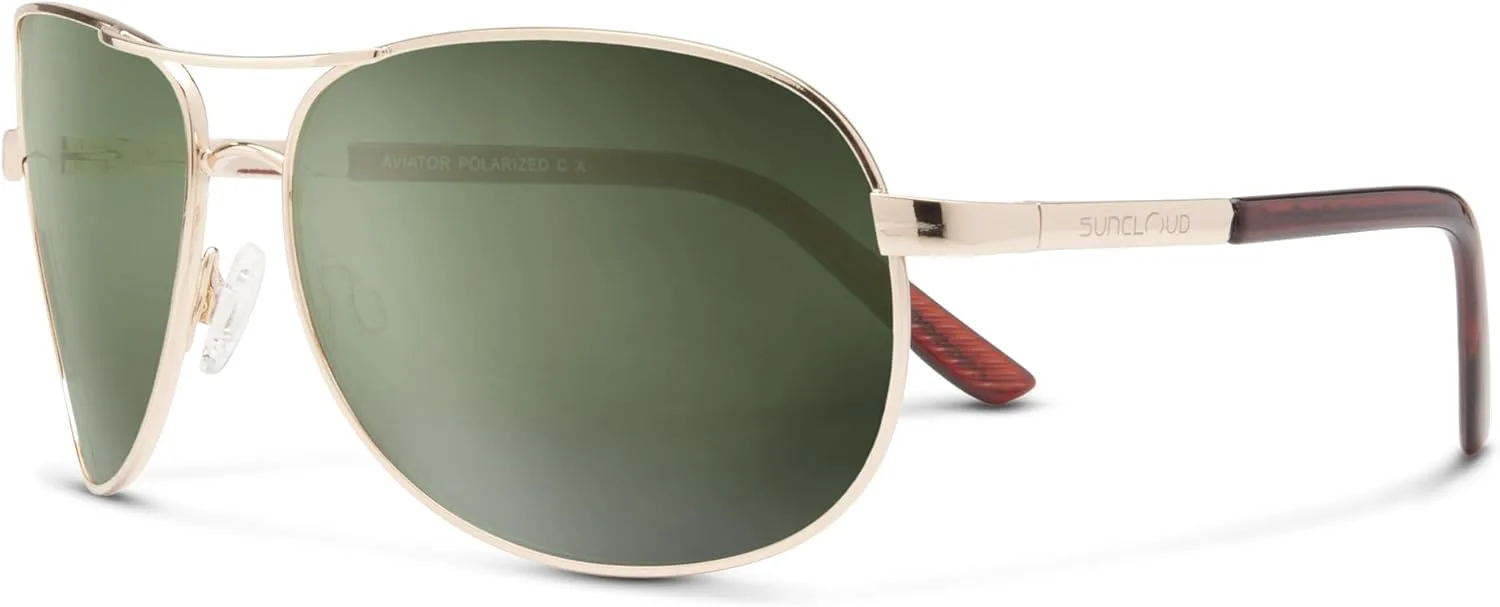 Поляризованные солнцезащитные очки Suncloud Aviator – 100% защита от УФ-излучения – удобная посадка, стильный дизайн – для мужчин и женщин, Gold / Polar Gray Green
Поляризованные солнцезащитные очки Suncloud Aviator – 100% защита от УФ-излучения – удобная посадка, стильный дизайн – для мужчин и женщин, Gold / Polar Gray Green