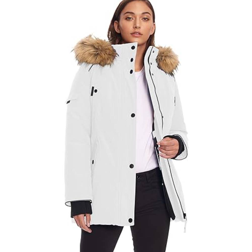 Парка с капюшоном с искусственным мехом Alpine North Vegan, белый
Парка с капюшоном с искусственным мехом Alpine North Vegan, белый