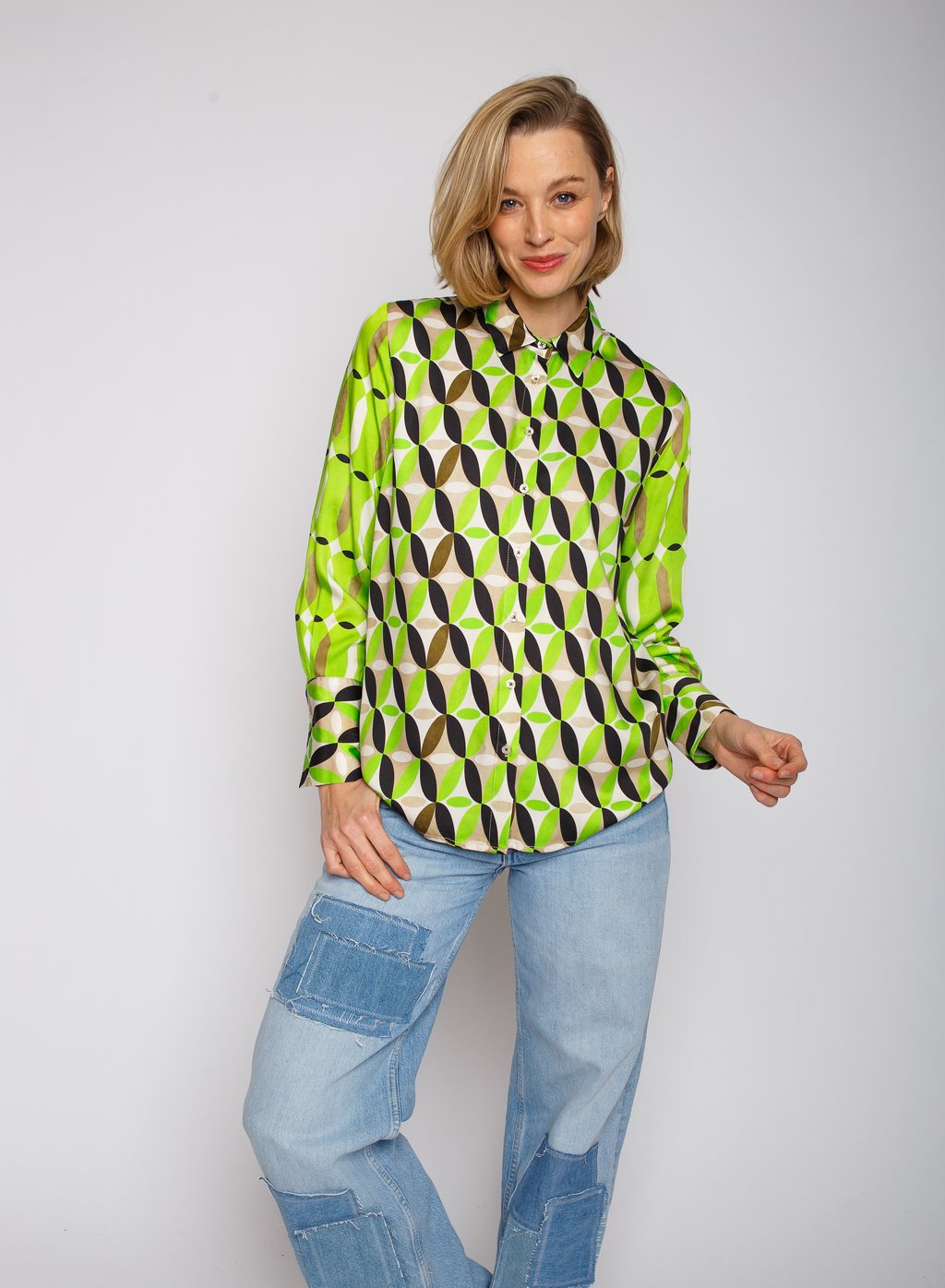 Блузка на пуговицах Emily van den Bergh, мультиколор
Блузка на пуговицах Emily van den Bergh, мультиколор