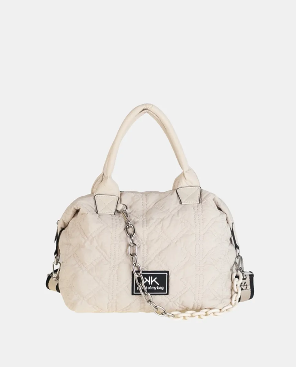 Сумка с эффектом амортизации и логотипом K в цвете белый брокен Kbas, бежевый
Сумка с эффектом амортизации и логотипом K в цвете белый брокен Kbas, бежевый