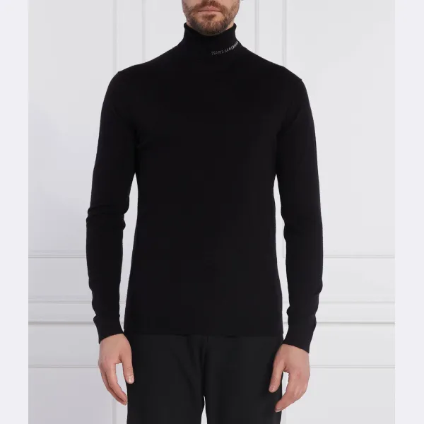 Облегающая водолазка с дополнительными благами Karl Lagerfeld, черный 
Облегающая водолазка с дополнительными благами Karl Lagerfeld, черный