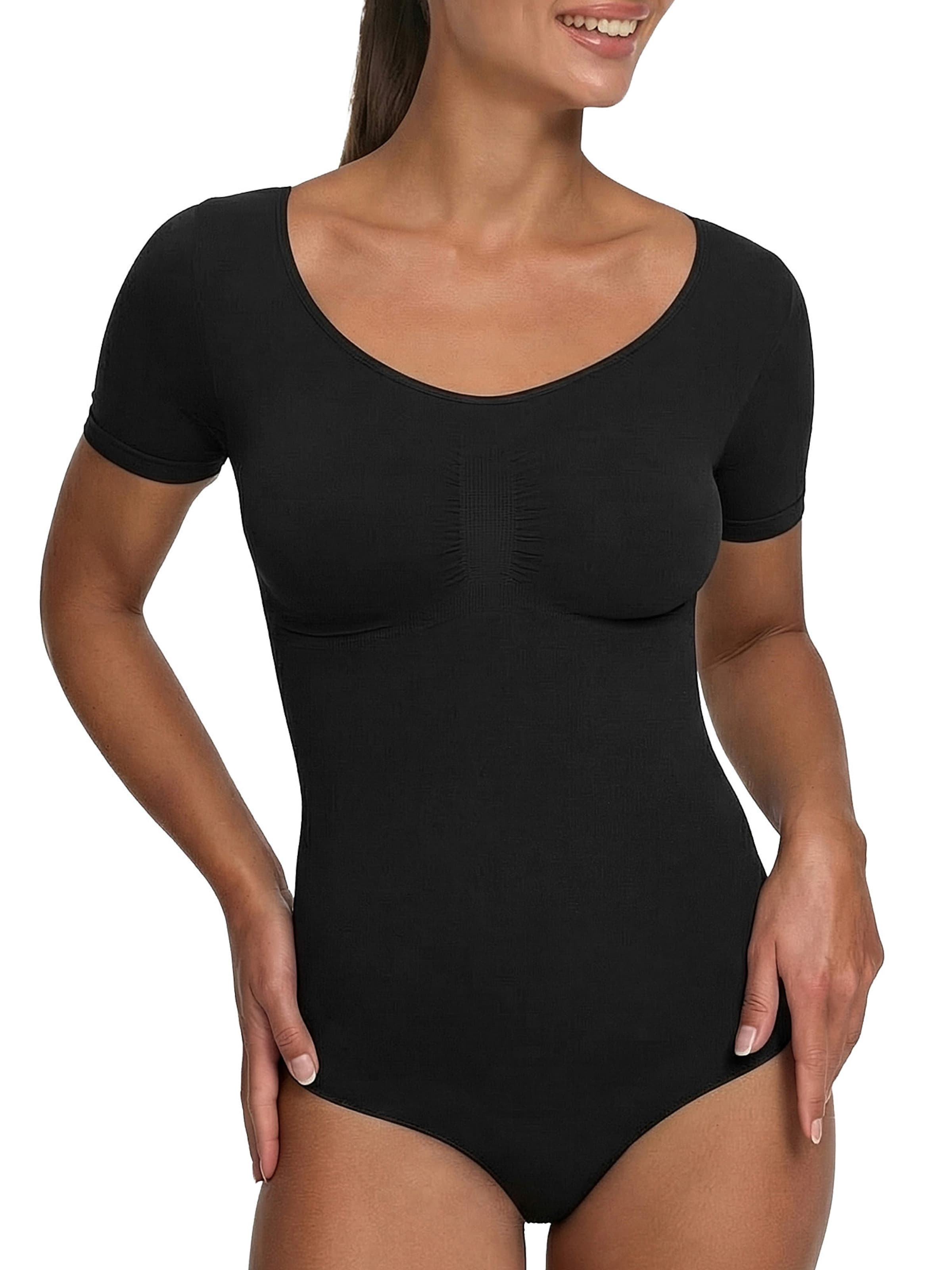 Creamy Корректирующий боди 'T-Shirt Bodysuit Sculpting Shapewear mit String' в черном цвете
Creamy Корректирующий боди 'T-Shirt Bodysuit Sculpting Shapewear mit String' в черном цвете
