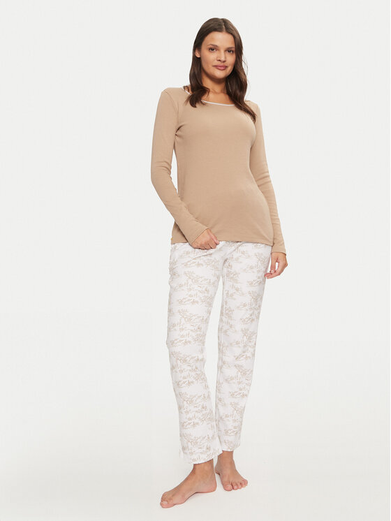 Пижамы стандартного кроя Selmark, бежевый
Пижамы стандартного кроя Selmark, бежевый