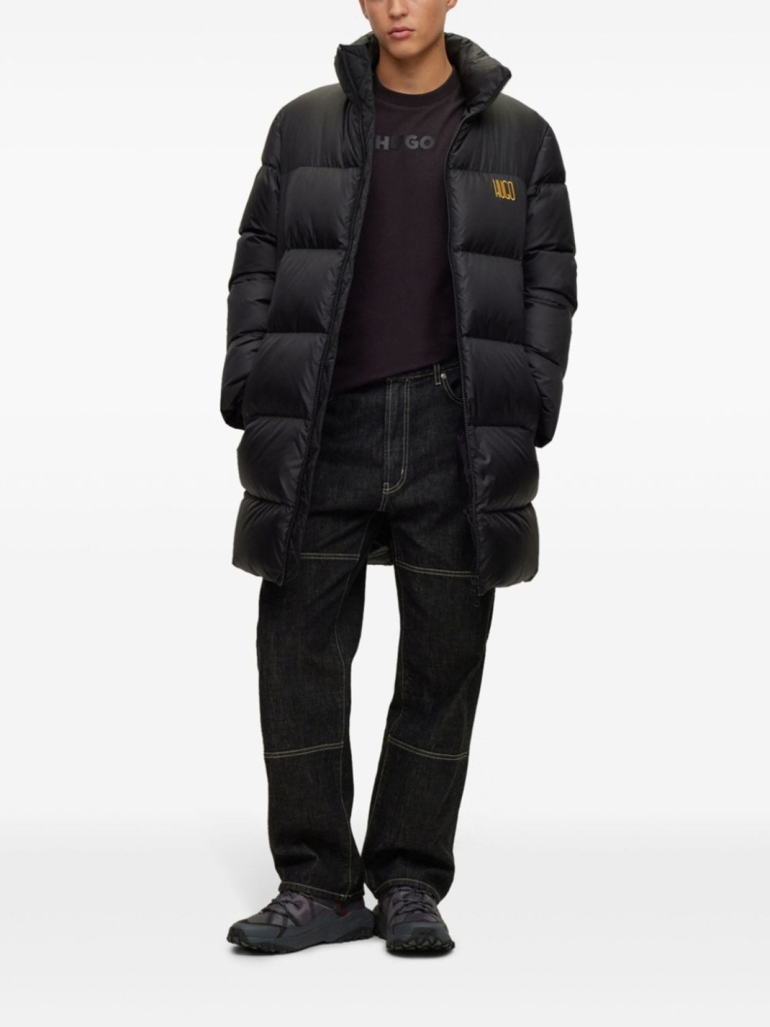 HUGO футболка Daktai с логотипом, черный
HUGO футболка Daktai с логотипом, черный