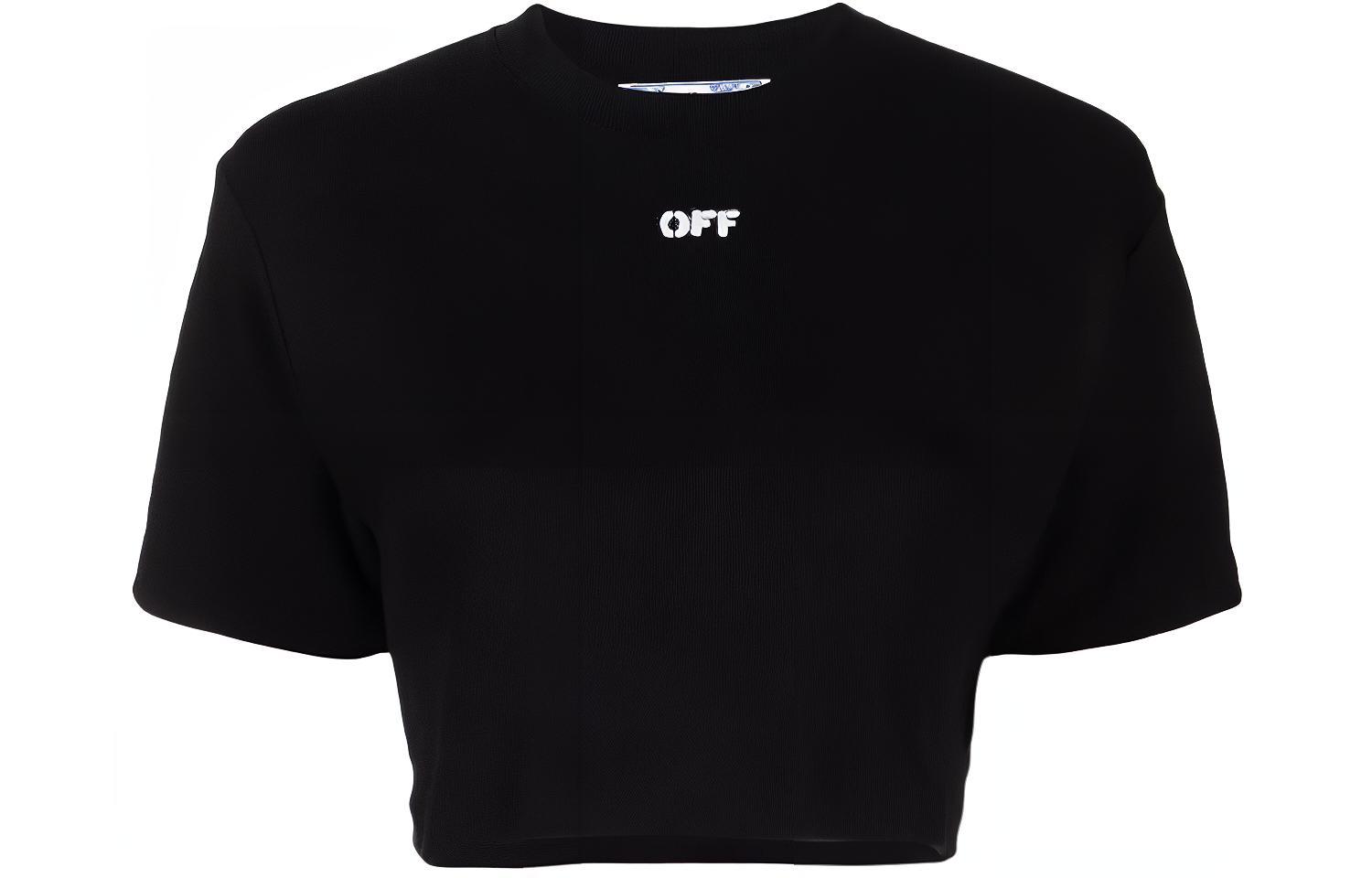 OFF WHITE Футболка с укороченным низом и логотипом OFF-WHITE, черная
OFF WHITE Футболка с укороченным низом и логотипом OFF-WHITE, черная