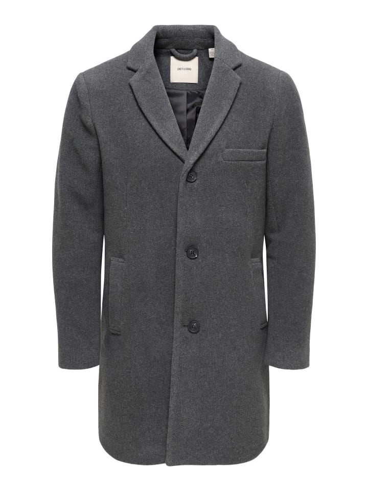 ONLY & SONS Пальто темно-серого цвета
ONLY & SONS Пальто темно-серого цвета