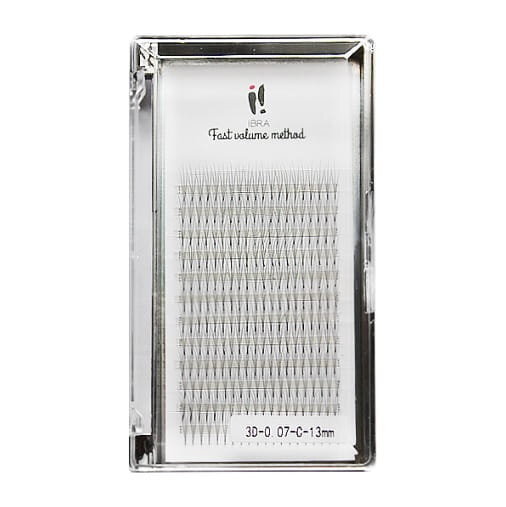 Метод быстрого объема 3D 0,07 C 13 мм Ibra, Lashes
Метод быстрого объема 3D 0,07 C 13 мм Ibra, Lashes