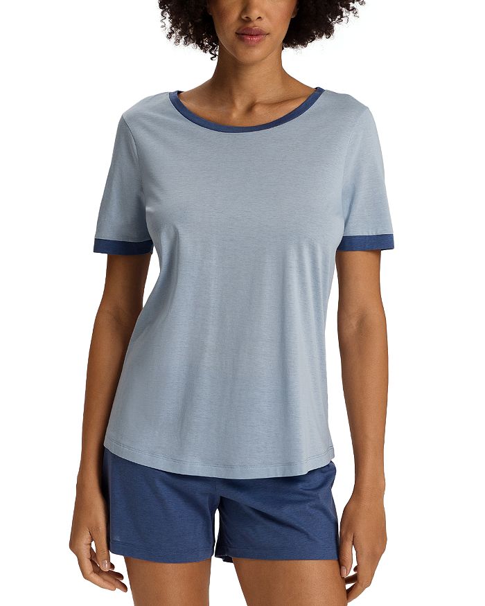 Лаура Короткий пижамный комплект Hanro, синий
Лаура Короткий пижамный комплект Hanro, синий