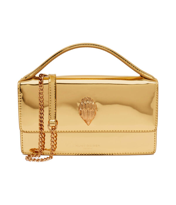 Сумка женская Kurt Geiger кожаная на длинном ремне-цепочке, золотой
Сумка женская Kurt Geiger кожаная на длинном ремне-цепочке, золотой