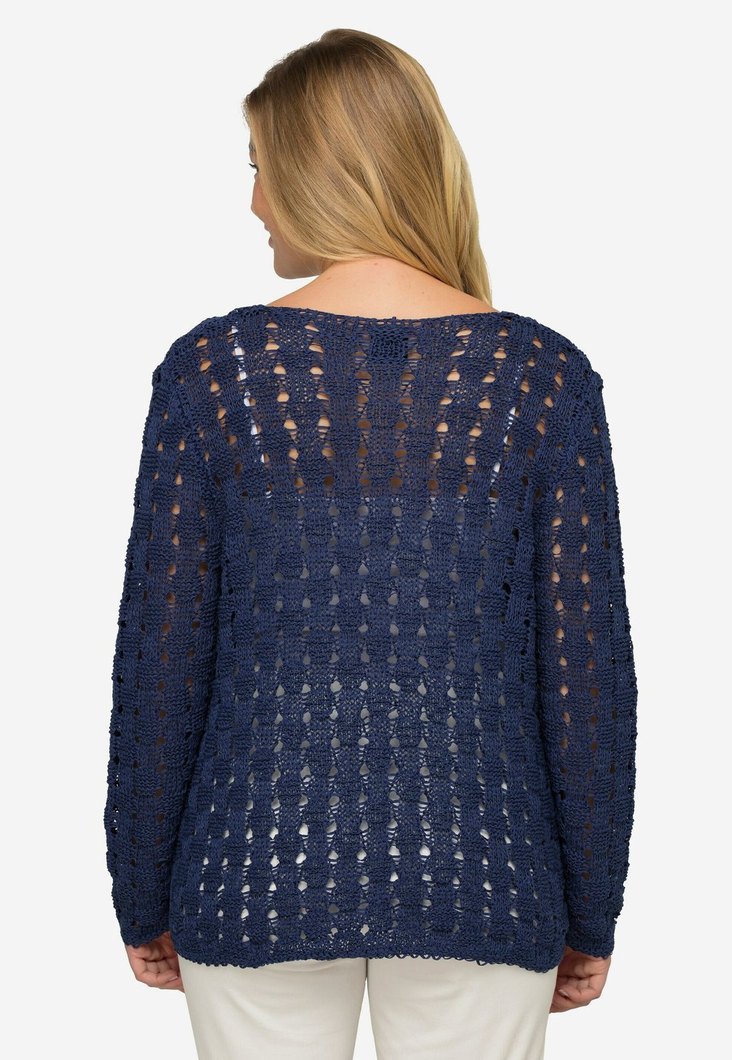 Джемпер STRUKTUR BÄNDCHENGARN LAURASØN, темно-синий 
Джемпер STRUKTUR BÄNDCHENGARN LAURASØN, темно-синий