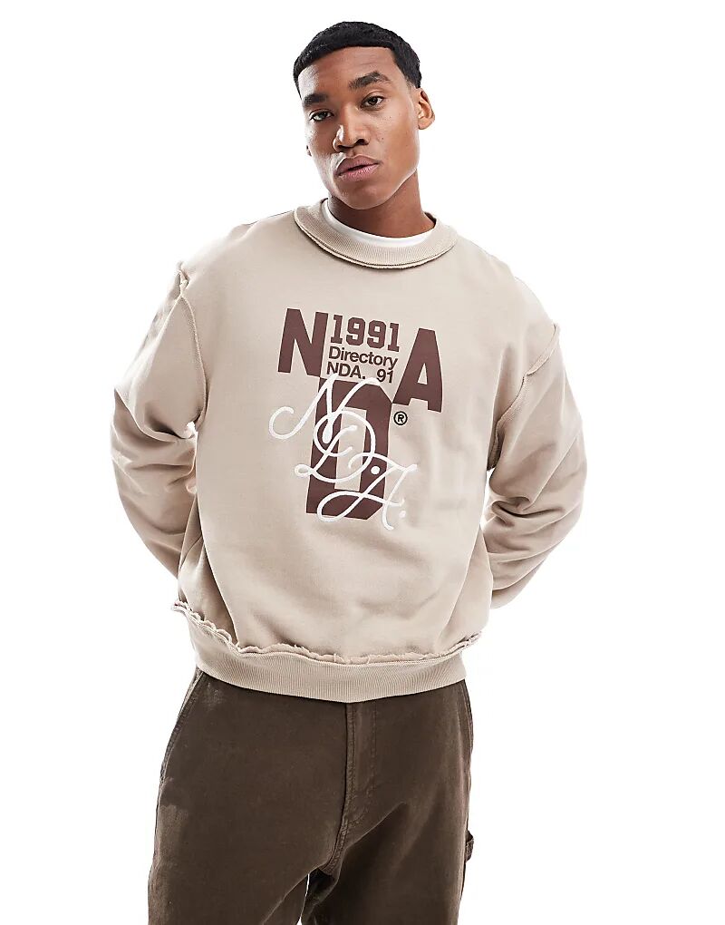 Толстовка свободного кроя с необработанными краями и вышивкой бежевого цвета ASOS DESIGN
Толстовка свободного кроя с необработанными краями и вышивкой бежевого цвета ASOS DESIGN