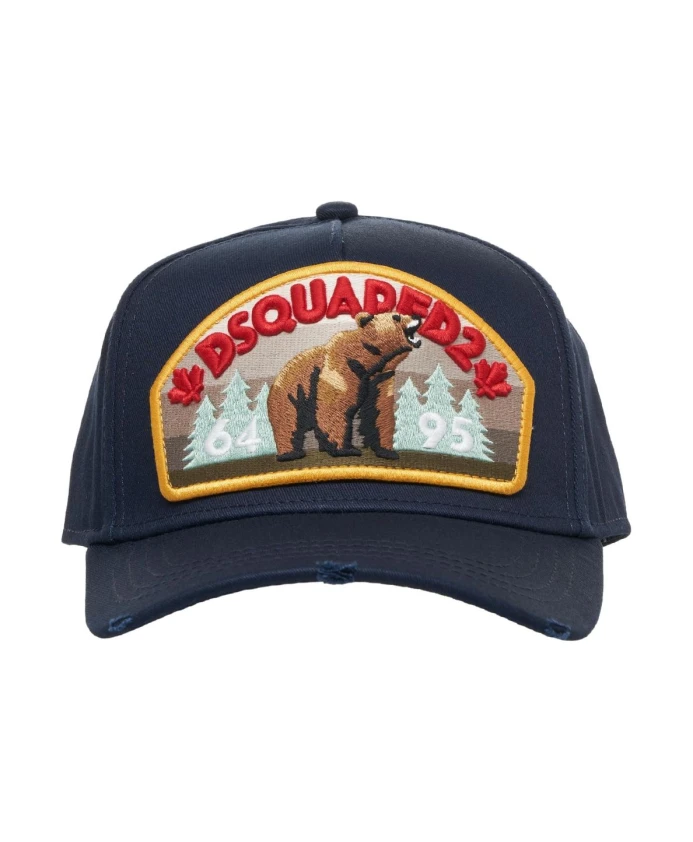 Синяя бейсболка с нашивкой с логотипом. Dsquared2, синий
Синяя бейсболка с нашивкой с логотипом. Dsquared2, синий