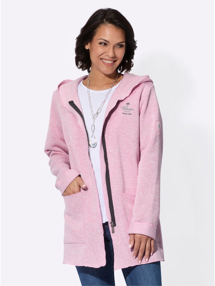 Вязаная флисовая куртка цвета розовый меланж WITT WEIDEN
Вязаная флисовая куртка цвета розовый меланж WITT WEIDEN