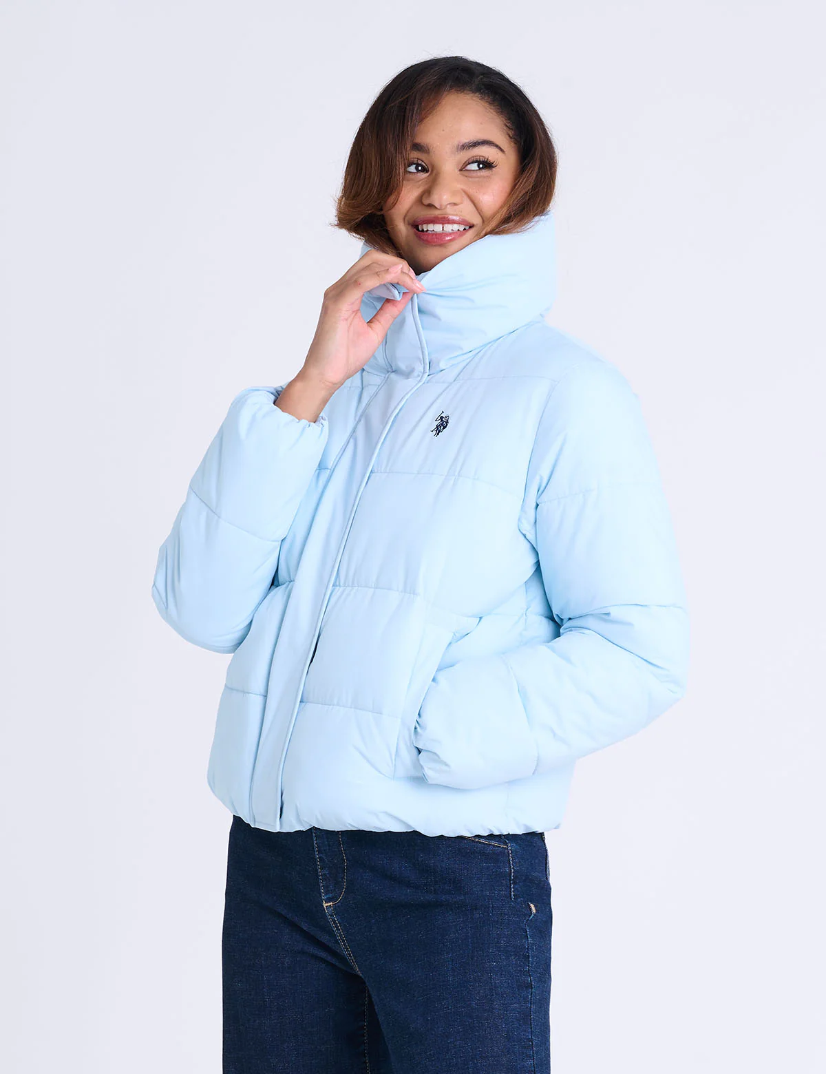 Куртка U.S. Polo Assn Wide Collar Quilted Puffer, голубой
Куртка U.S. Polo Assn Wide Collar Quilted Puffer, голубой