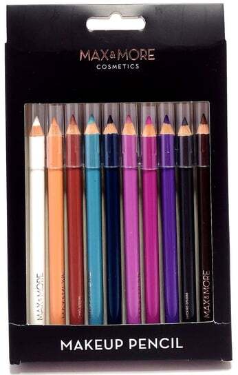 Карандаши для макияжа, 10 цветов Max & More
Карандаши для макияжа, 10 цветов Max & More