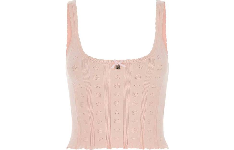 Alexander Wang Логотип Pointelle Cami Tank Cradle Pink
Alexander Wang Логотип Pointelle Cami Tank Cradle Pink