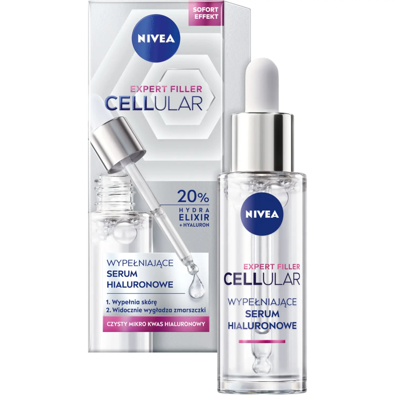 Nivea Cellular Expert Filler гиалуроновая сыворотка для лица, 30 мл
Nivea Cellular Expert Filler гиалуроновая сыворотка для лица, 30 мл