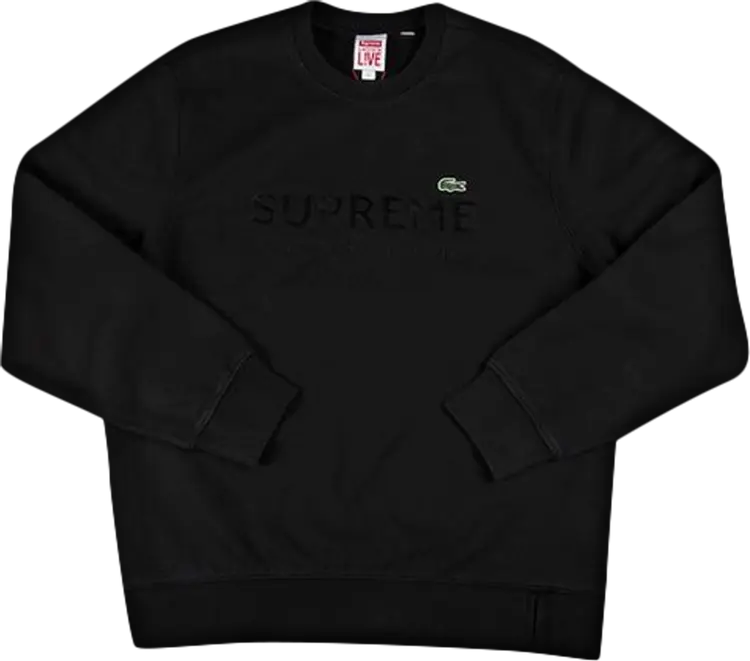 Толстовка Supreme x Lacoste Crewneck 'Black', черный
Толстовка Supreme x Lacoste Crewneck 'Black', черный