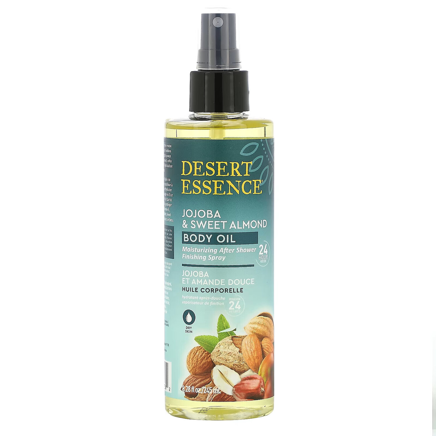 Desert Essence, Масло для тела жожоба и сладкого миндаля, 8,28 жидких унций (245 мл)
Desert Essence, Масло для тела жожоба и сладкого миндаля, 8,28 жидких унций (245 мл)