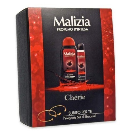 Подарочный набор Malizia для женщин с дезодорантом 100 мл, пеной для душа и 2 браслетами
Подарочный набор Malizia для женщин с дезодорантом 100 мл, пеной для душа и 2 браслетами