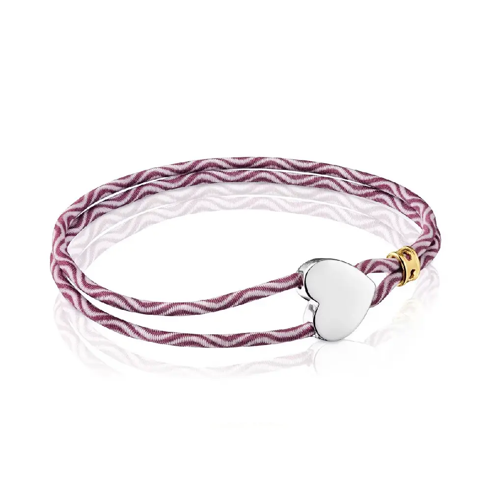 Браслет Tous Sweet Dolls Elastic Heart, серебро/бордовый
Браслет Tous Sweet Dolls Elastic Heart, серебро/бордовый