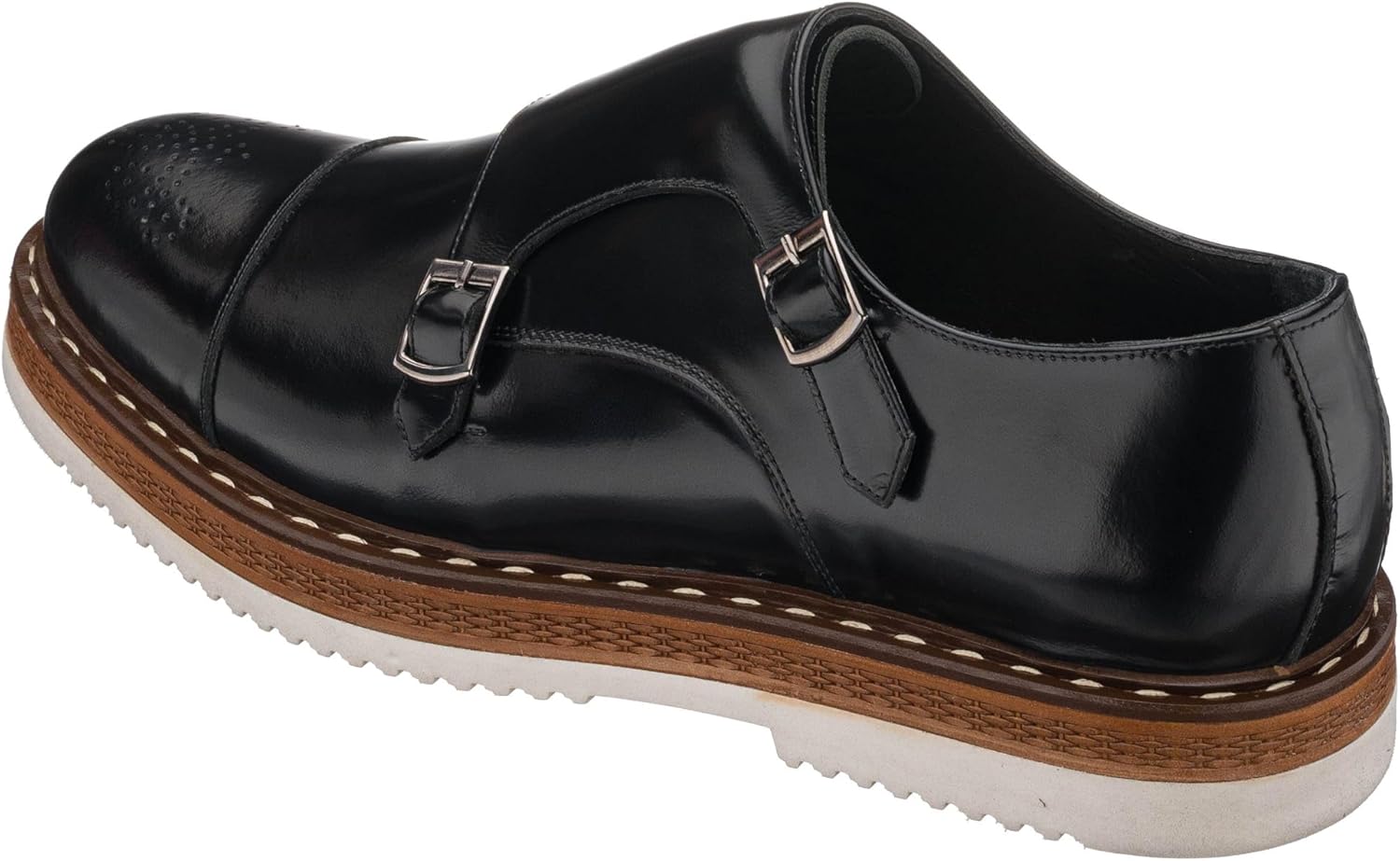 Мужские черные кожаные лоферы DALGALA с двойной пряжкой, ручной работы, на подошве EVA, легкие повседневные обувь
Мужские черные кожаные лоферы DALGALA с двойной пряжкой, ручной работы, на подошве EVA, легкие повседневные обувь