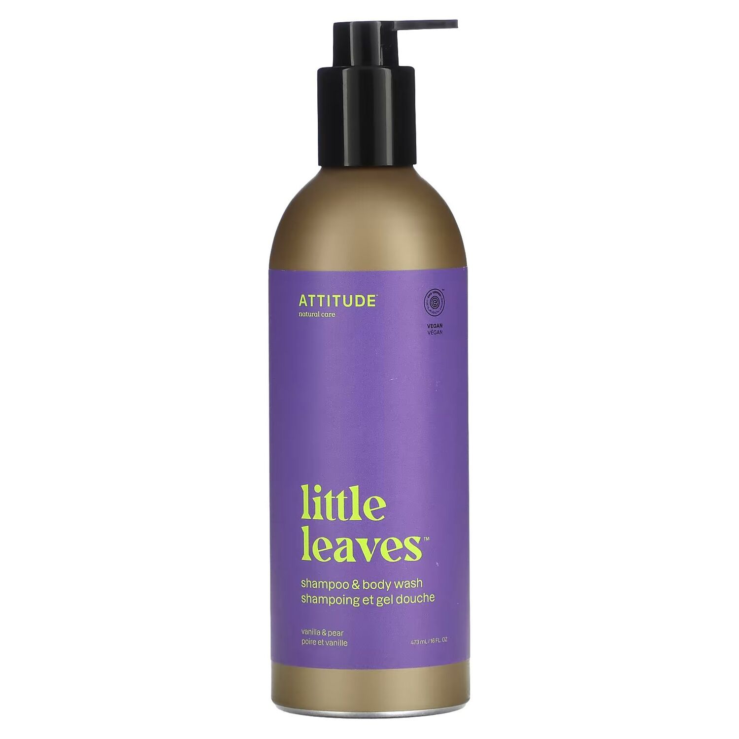 Little Leaves, Шампунь и гель для душа, ваниль и груша, 16 жидких унций (473 мл) Attitude
Little Leaves, Шампунь и гель для душа, ваниль и груша, 16 жидких унций (473 мл) Attitude