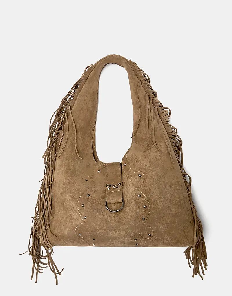 Сумка-шоппер Pull&Bear с бахромой коричневого цвета
Сумка-шоппер Pull&Bear с бахромой коричневого цвета