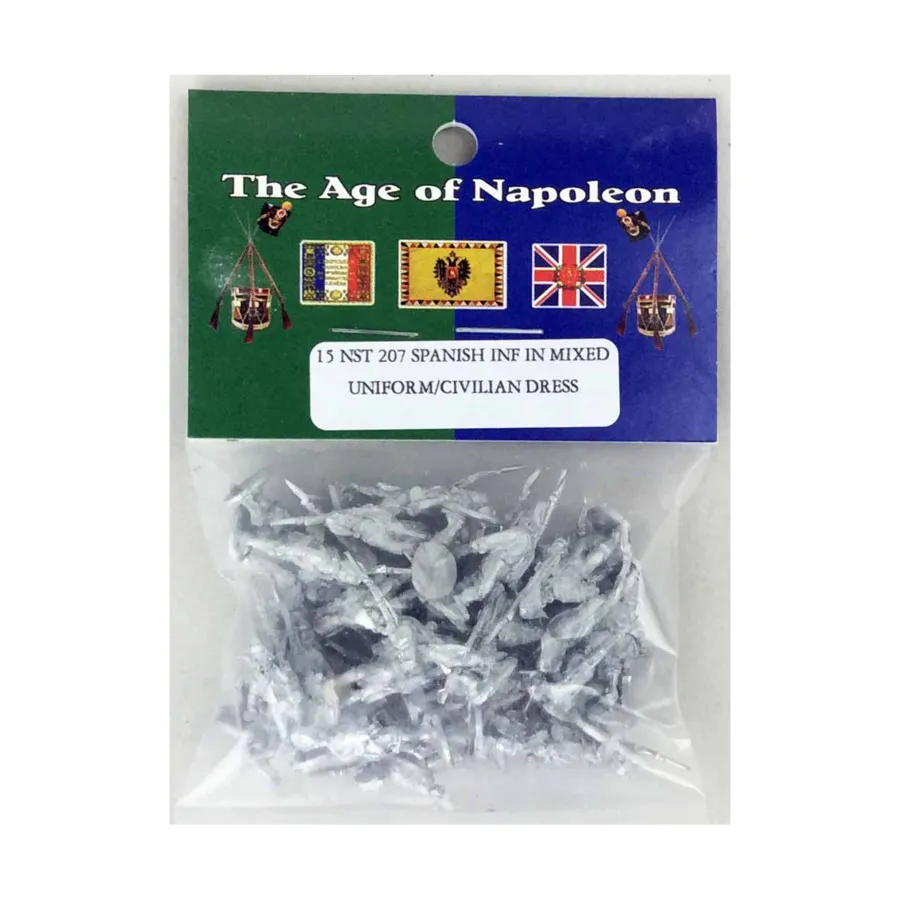Пехота в смешанной/гражданской форме, Age of Napoleon - Spanish - Infantry (15mm) (Blue Moon)
Пехота в смешанной/гражданской форме, Age of Napoleon - Spanish - Infantry (15mm) (Blue Moon)