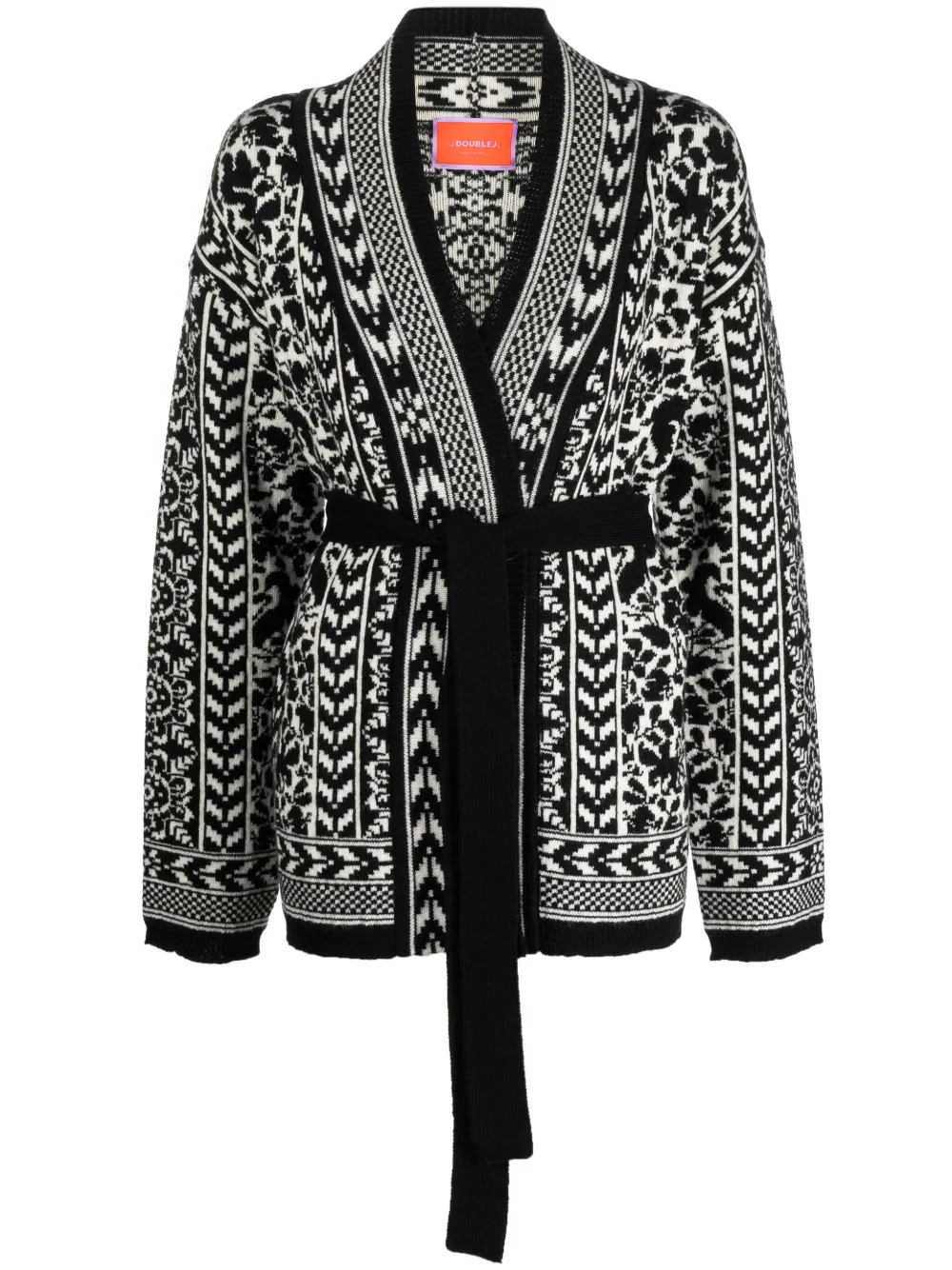 Шерстяной кардиган с поясом La DoubleJ, черный
Шерстяной кардиган с поясом La DoubleJ, черный