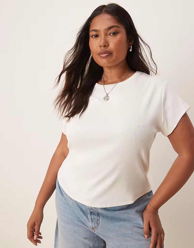 Детская футболка ASOS DESIGN Curve с усаженным рубчиком кремового цвета ASOS Curve
Детская футболка ASOS DESIGN Curve с усаженным рубчиком кремового цвета ASOS Curve