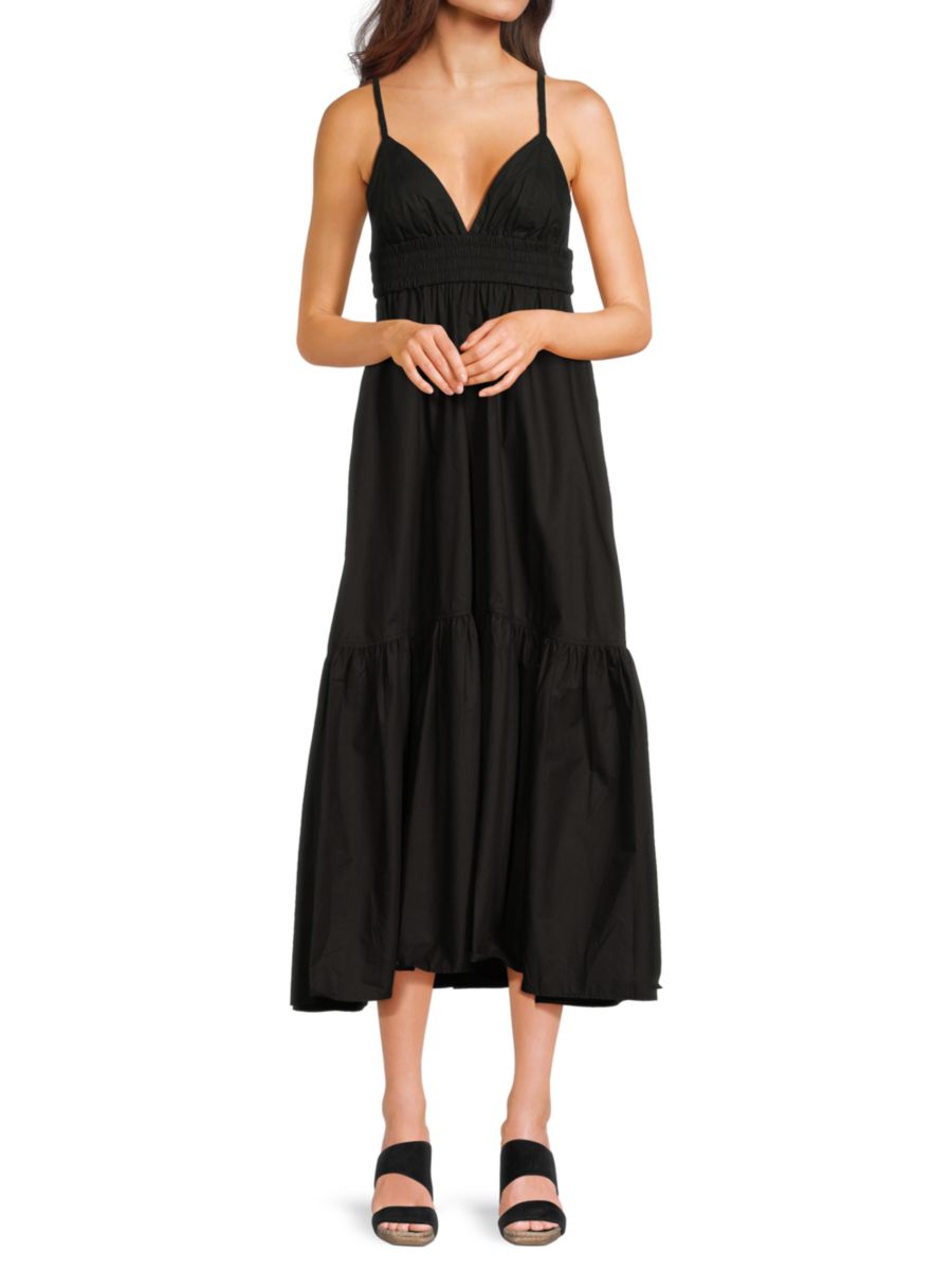 Платье-миди из хлопка Rhodes A.L.C., черный
Платье-миди из хлопка Rhodes A.L.C., черный