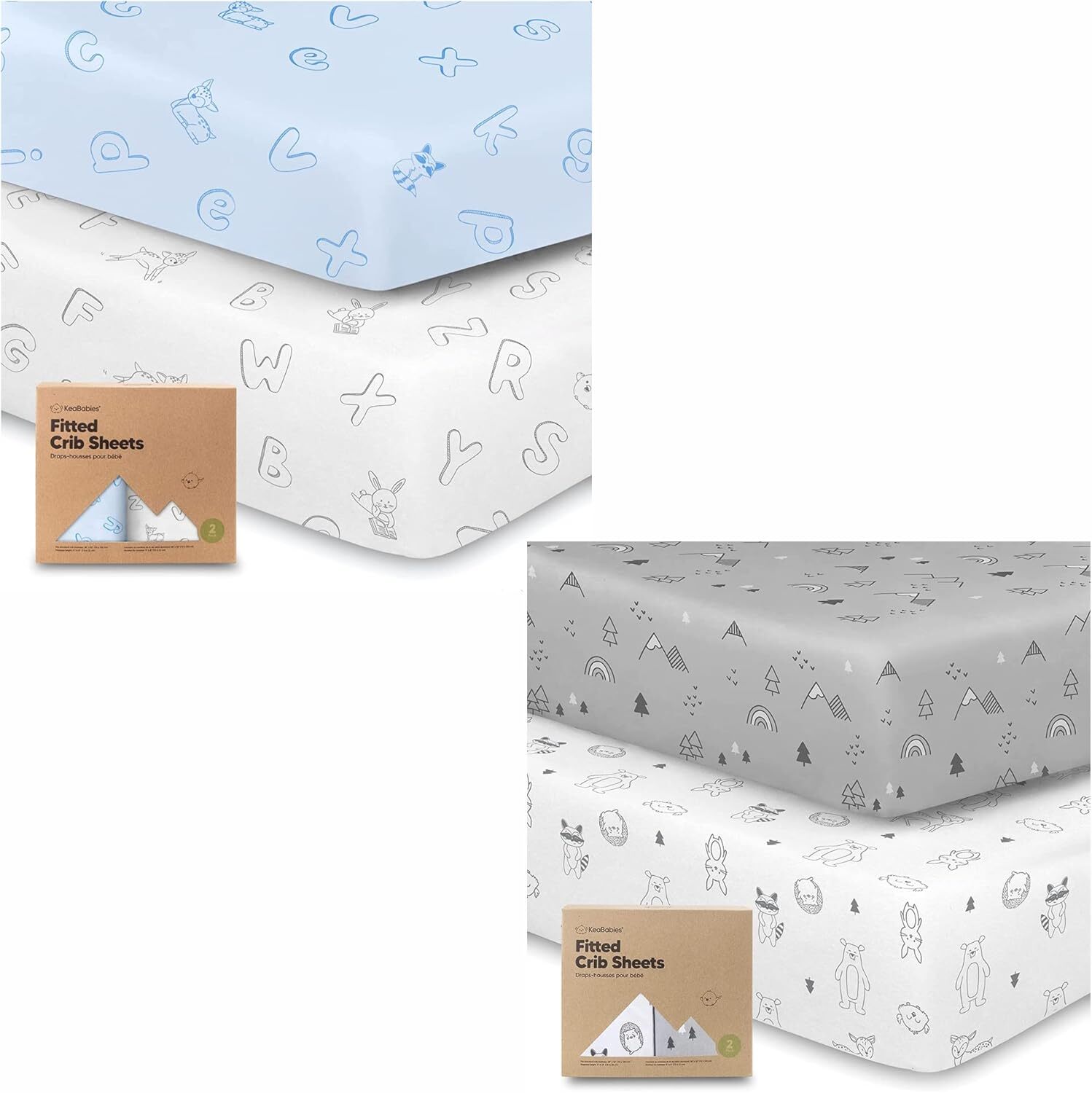 Kea 2-Pack органических простыней для кроватки для мальчиков и девочек - простыня для кроватки из джерси KeaBabies
Kea 2-Pack органических простыней для кроватки для мальчиков и девочек - простыня для кроватки из джерси KeaBabies