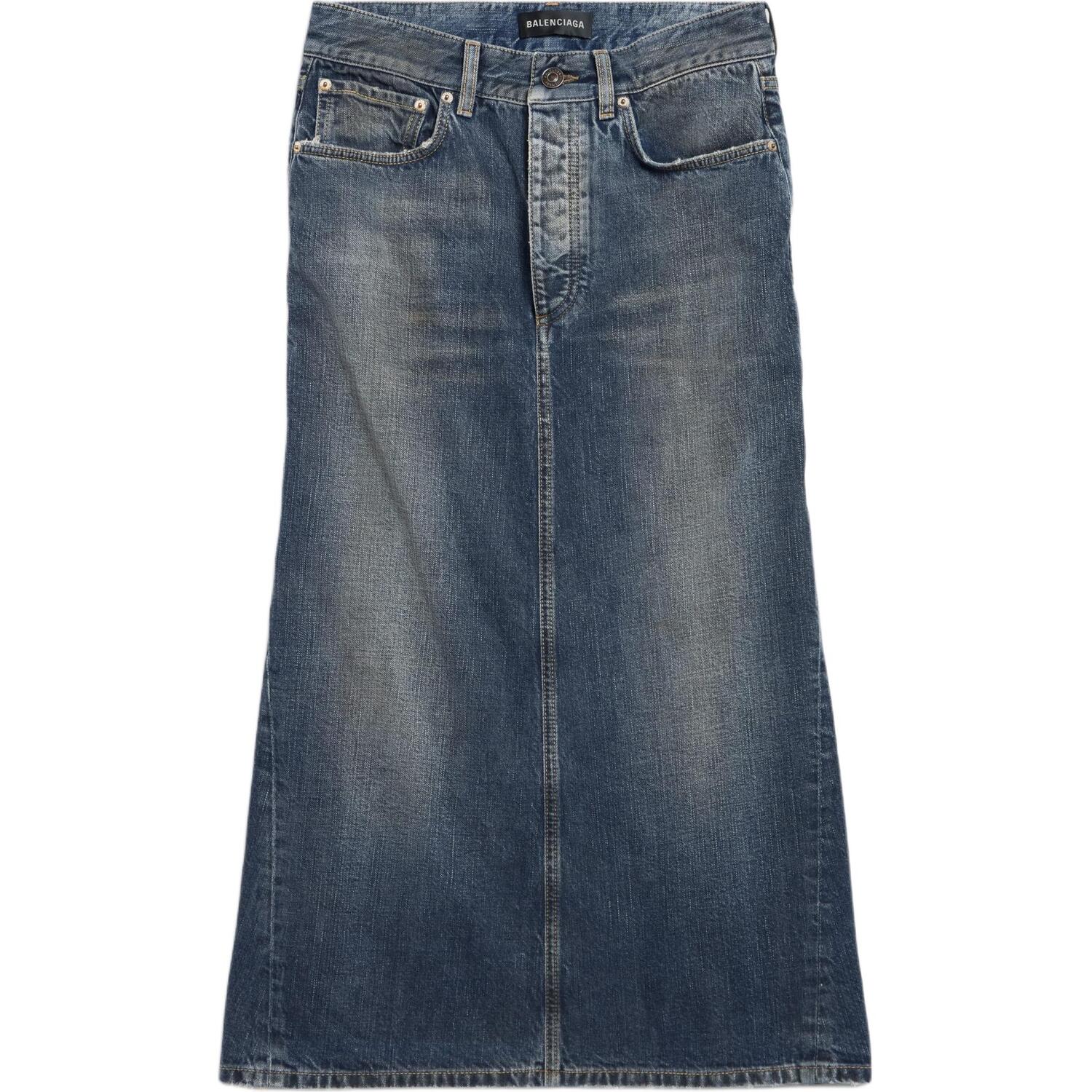 Джинсовая миди-юбка Balenciaga, синий
Джинсовая миди-юбка Balenciaga, синий