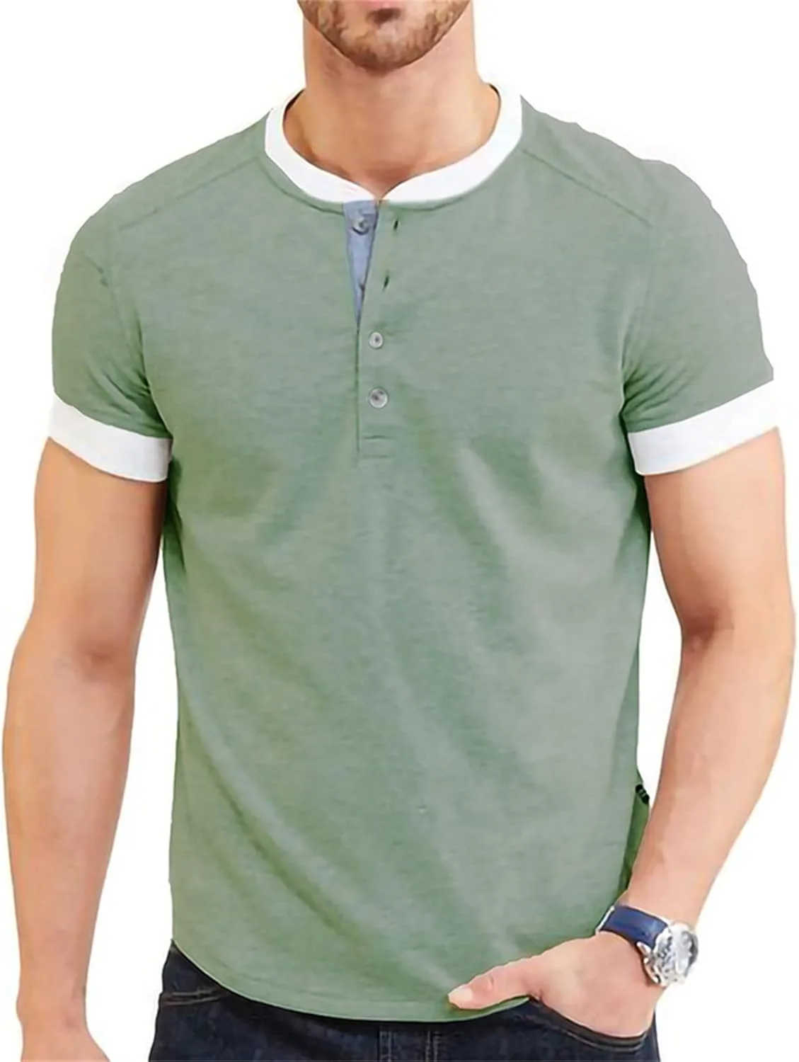 Футболка Henley с коротким рукавом для мужчин, Vintage, Casual Thatrich
Футболка Henley с коротким рукавом для мужчин, Vintage, Casual Thatrich