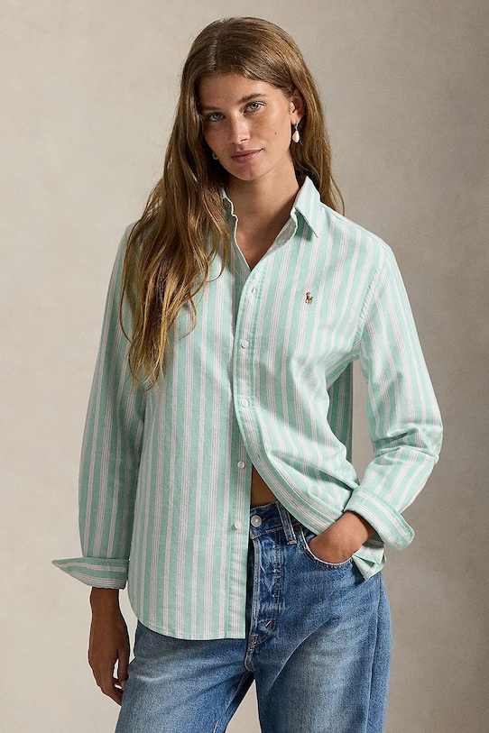 Хлопковая рубашка Polo Ralph Lauren, бирюзовый
Хлопковая рубашка Polo Ralph Lauren, бирюзовый